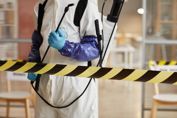 Professional Biohazard Cleanup technician working in Columbus, IN
